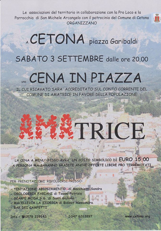 Cena Amatrice