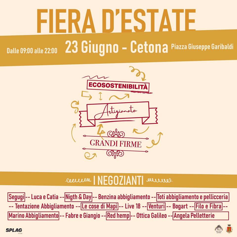 Fiera Estate Cetona 2019
