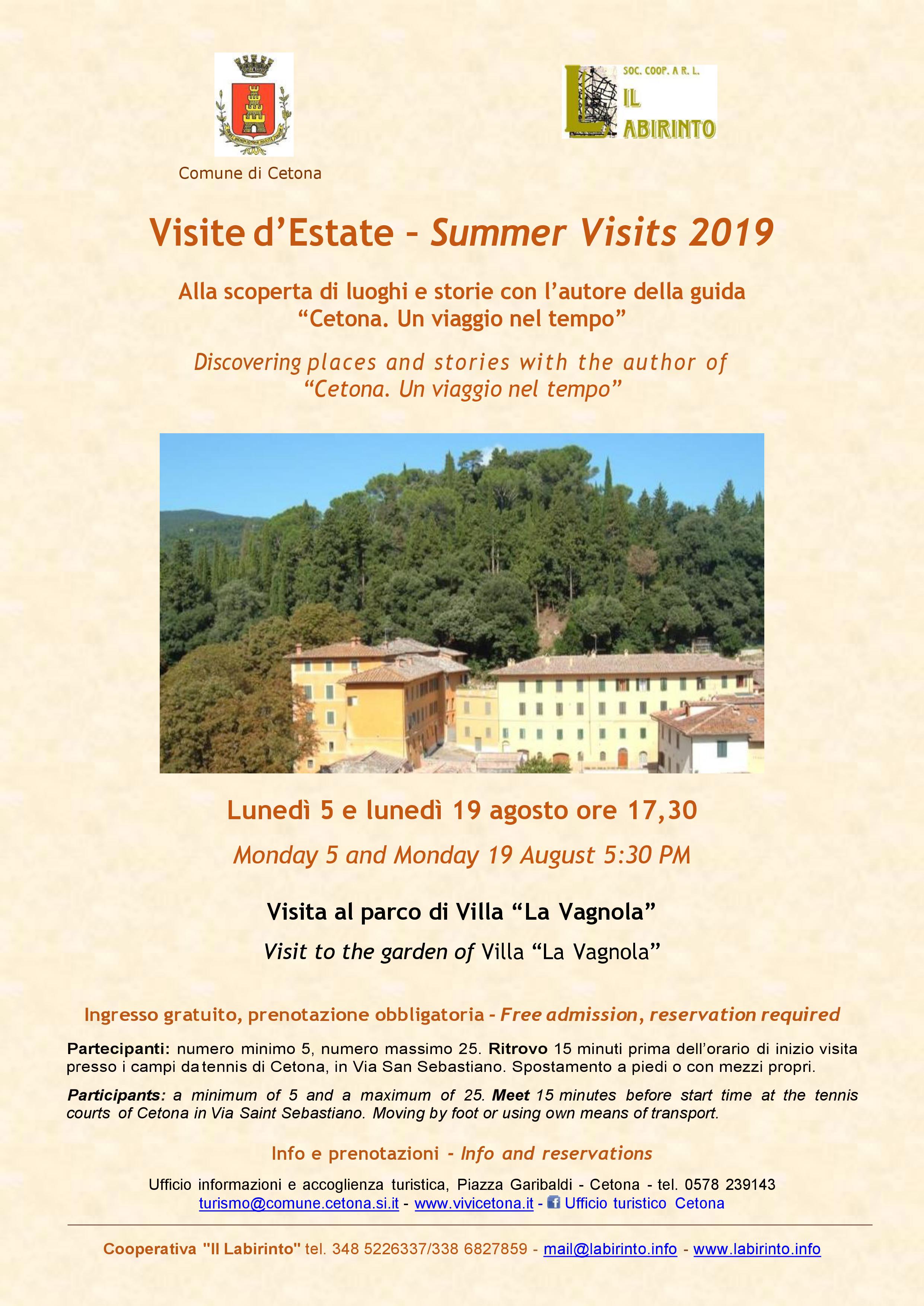 Visita Giardini Cetona 2019