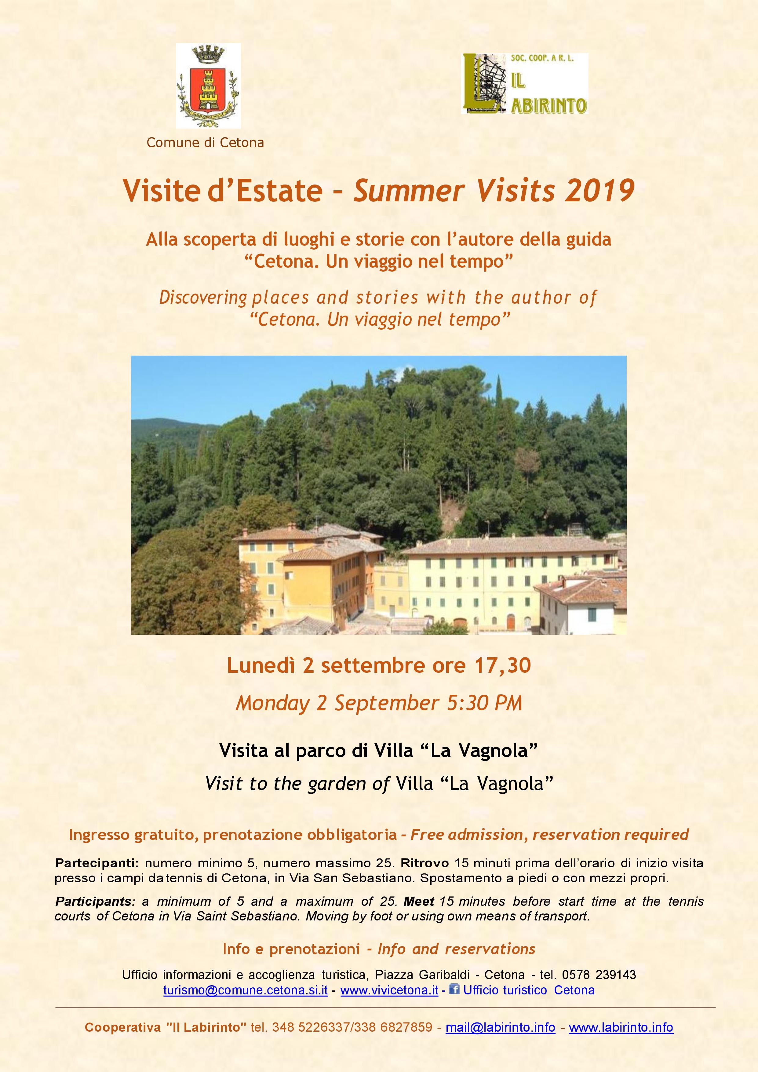 Visita Giardini Cetona Settembre 2019